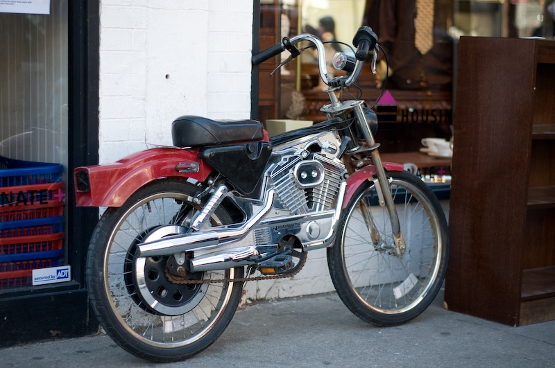 Do not fuck with someone riding this bike or they will literally bust a cap from their cap gun on you.