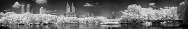 Central Park in infrared panorama